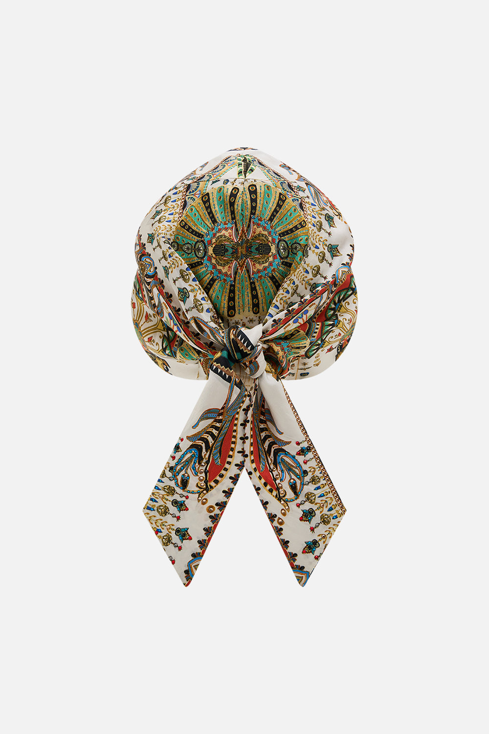 CAMILLA Headscarf in Valley of the Queens print