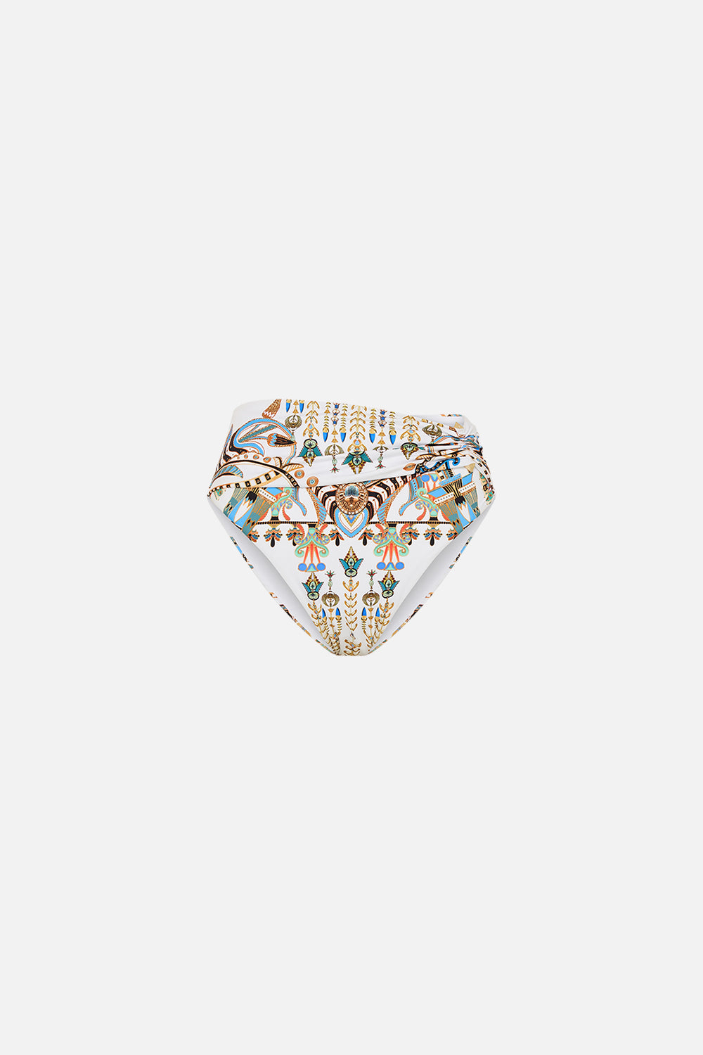 CAMILLA High Waist Pant With Front Band in Valley Of The Queens print.