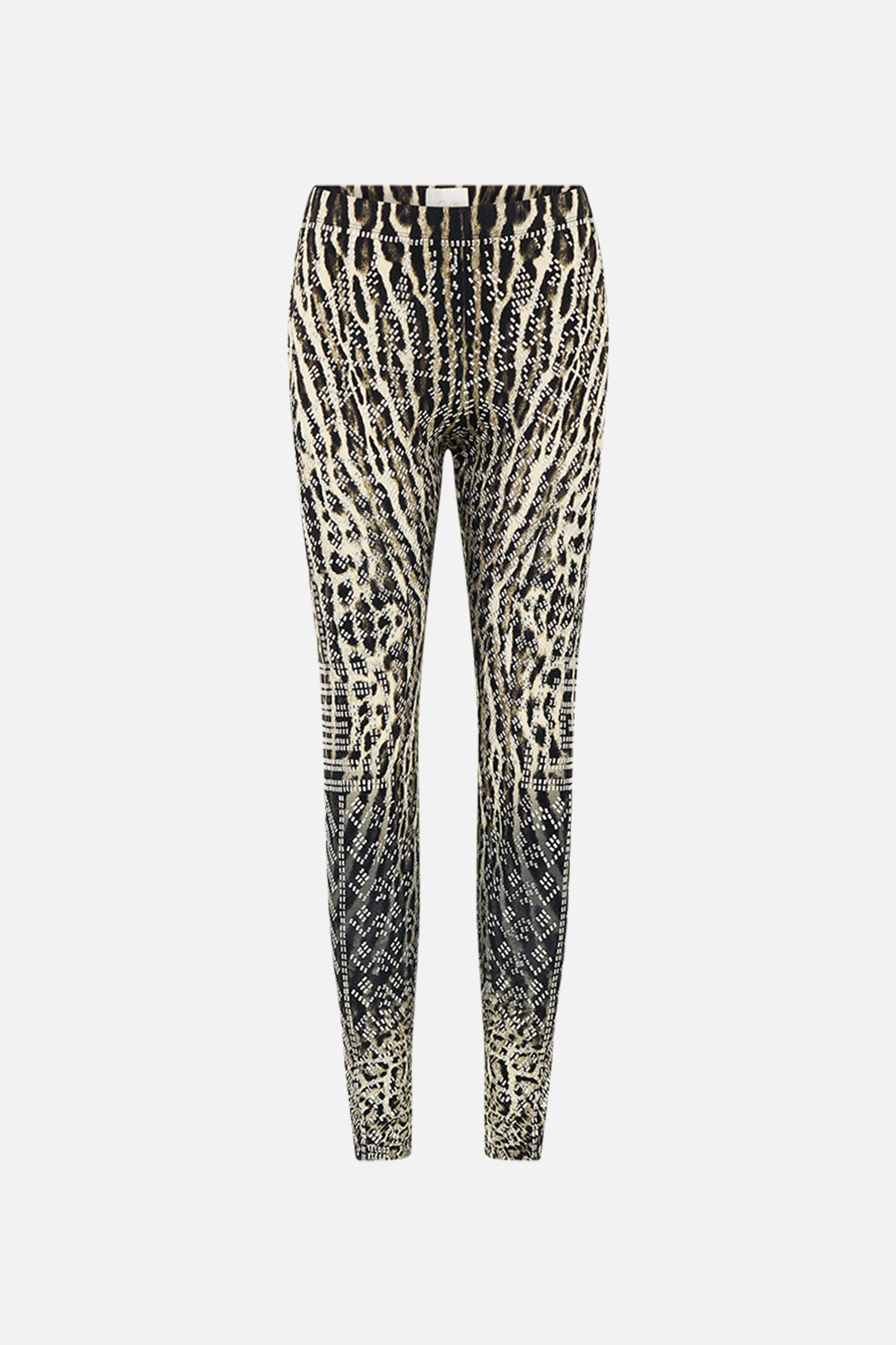 CAMILLA Hotfix Leggings in Cat Worship print. 