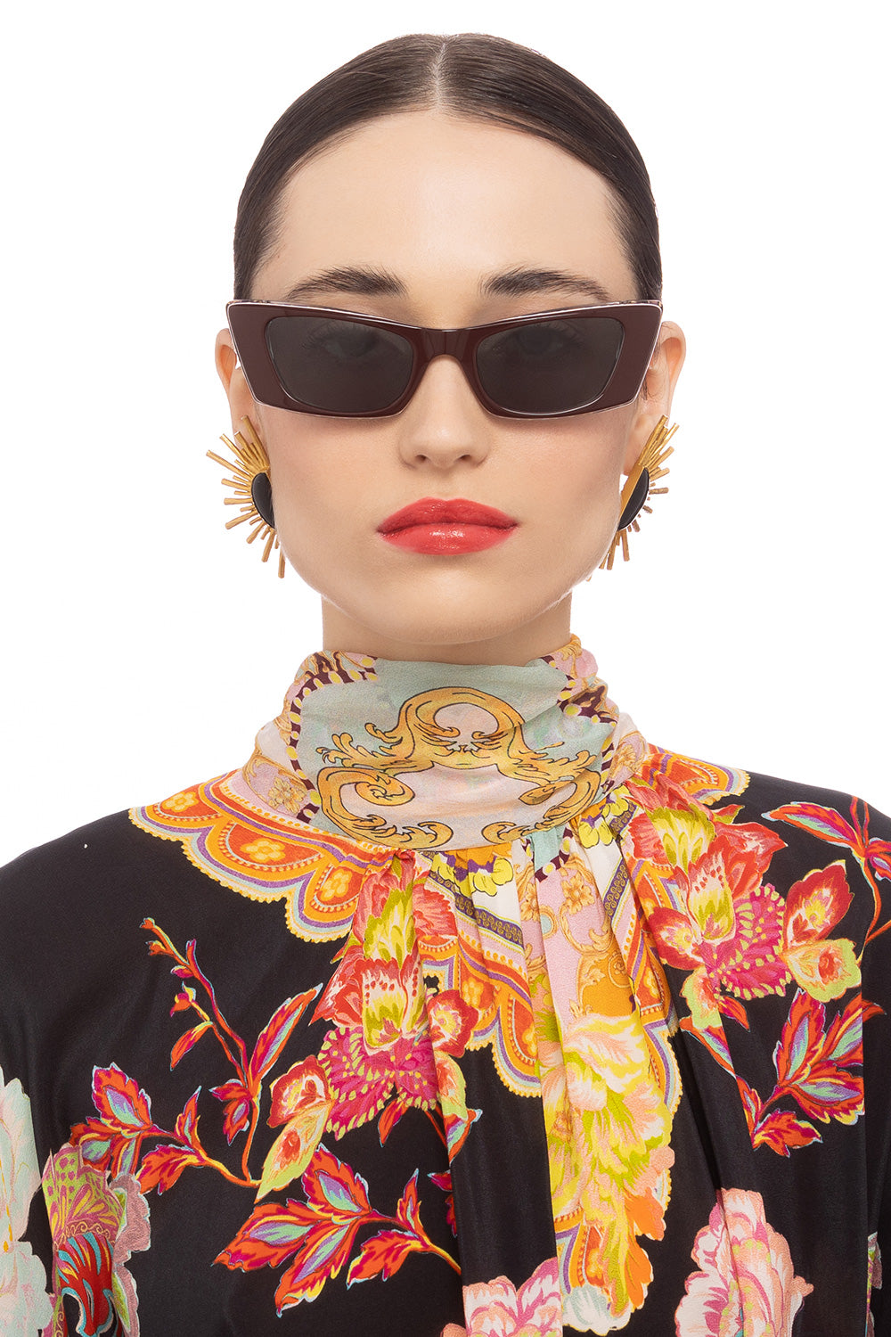 CAMILLA burgundy designer sunglasses 