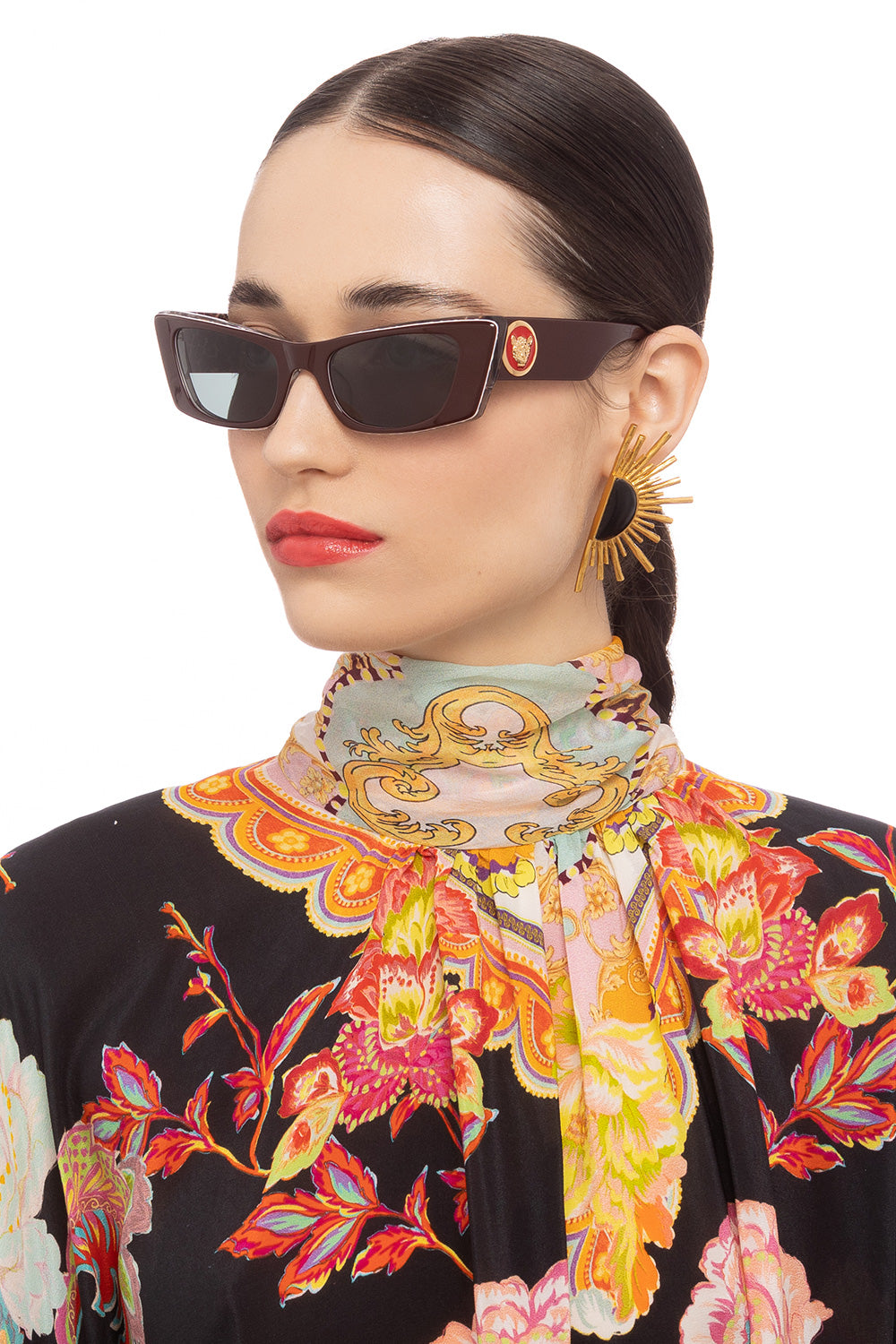 CAMILLA burgundy designer sunglasses 