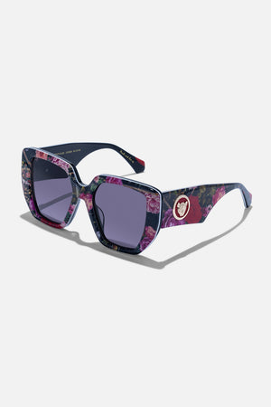 CAMILLA floral print desgner sunglasses in Reservation For Love print