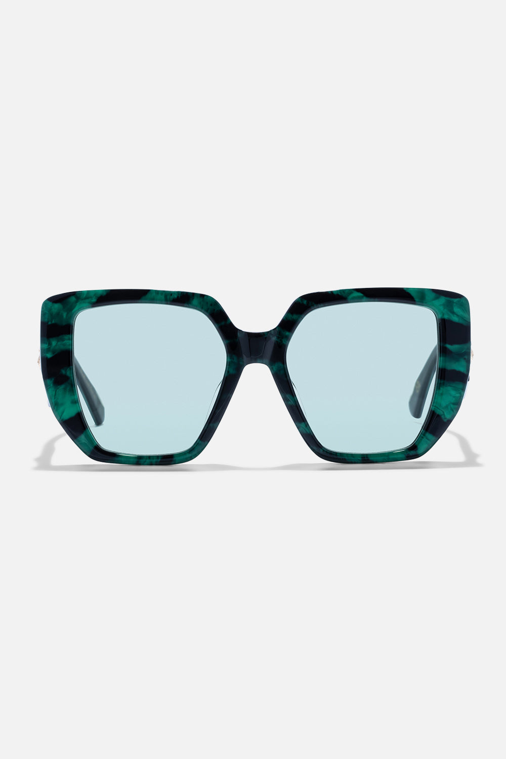 CAMILLA green animal print designer sunglasses 