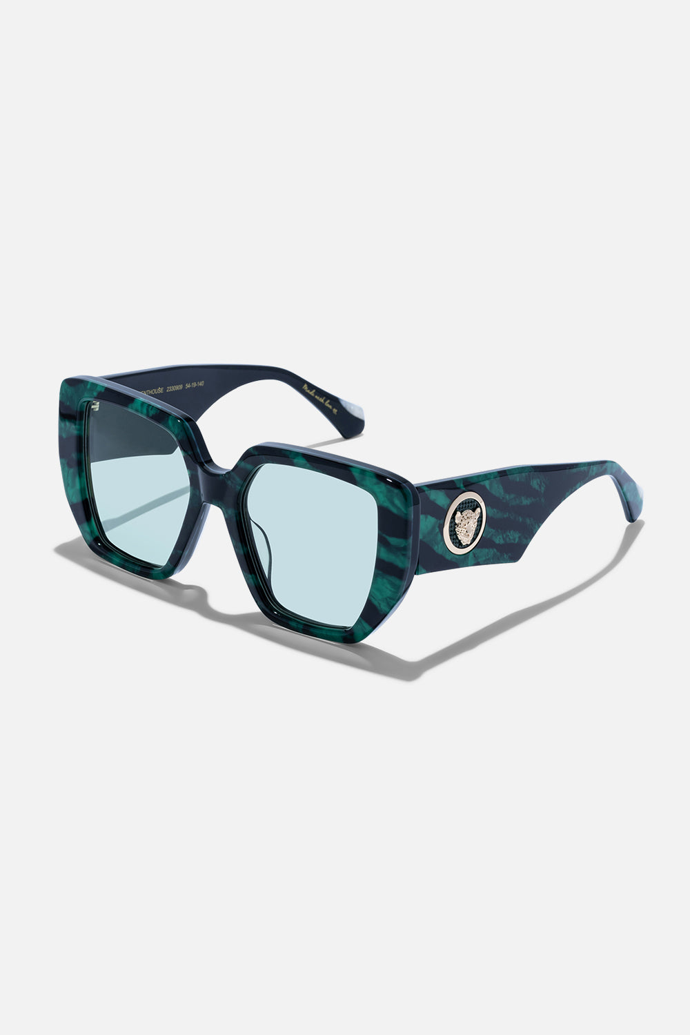 CAMILLA green animal print designer sunglasses 