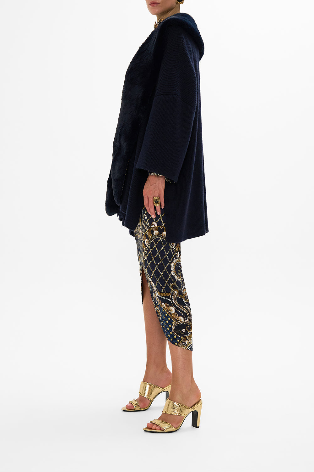 CAMILLA knit jumper in Dance With The Duke print