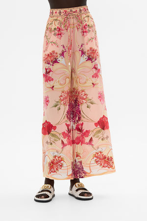 STRAIGHT LEG PANT BLOSSOMS AND BRUSHSTROKES
