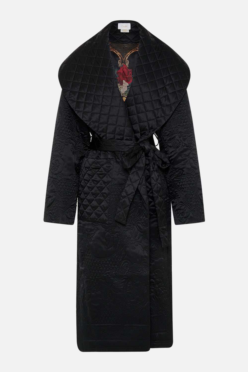 CAMILLA black jacqaurd coat in magic In The Manuscript 
