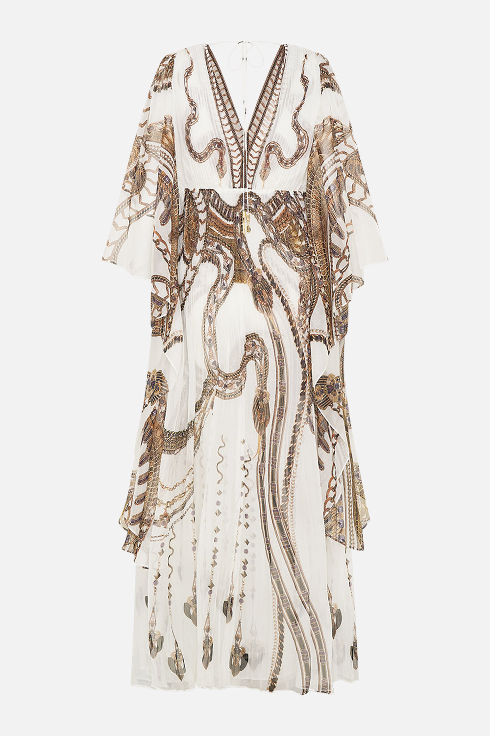 PLISSE PLUNGE NECK DRESS GODDESS ENERGY