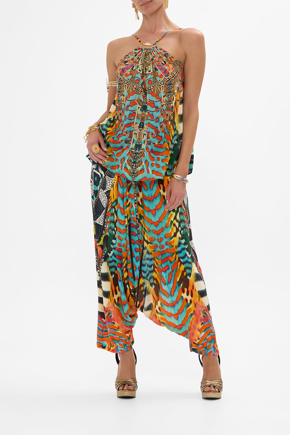 CAMILLA Harem Pants in Desert Visions print.