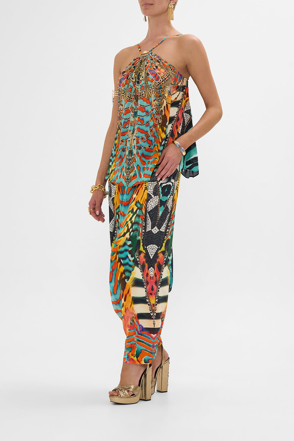 CAMILLA Harem Pants in Desert Visions print.