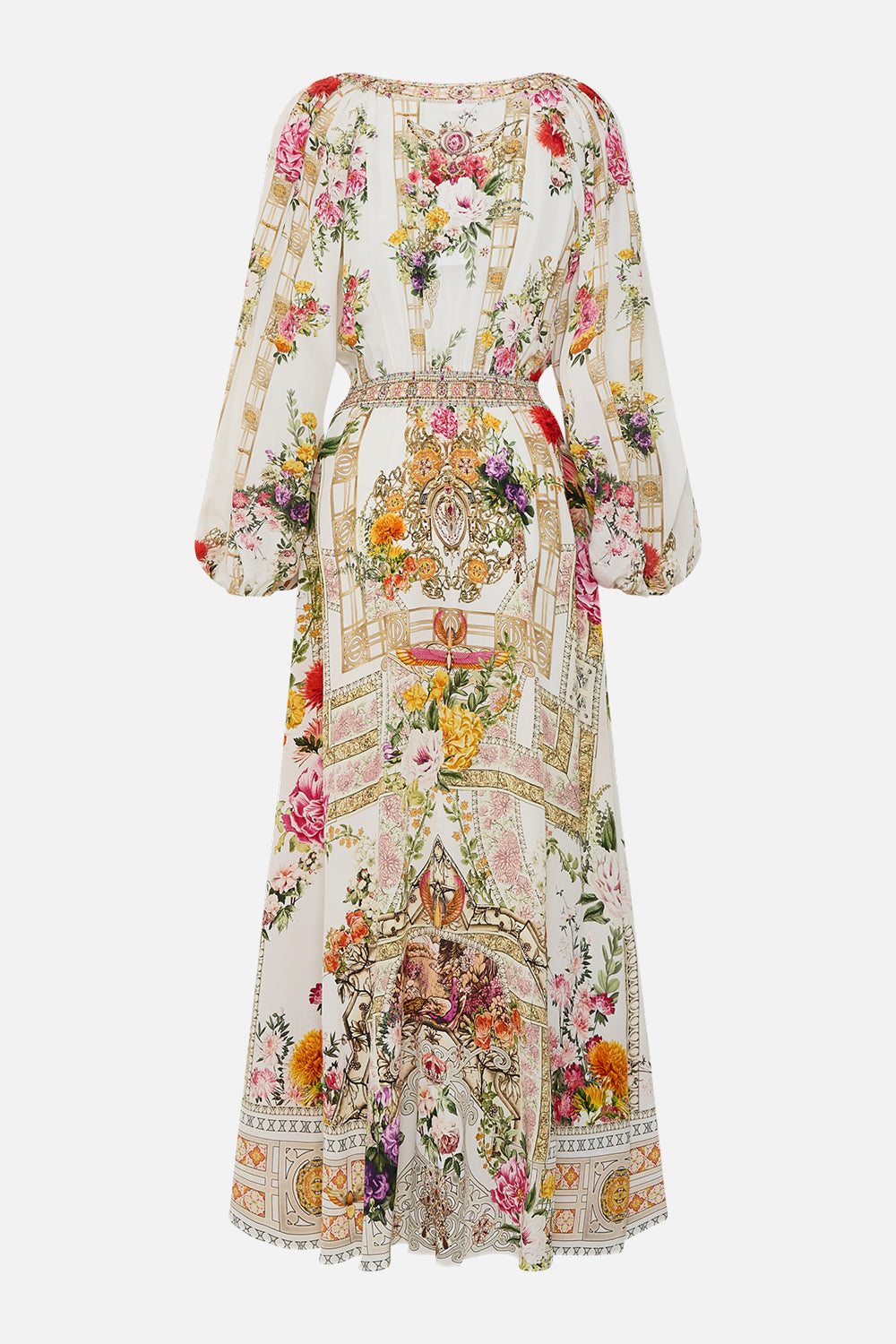 RAGLAN SHIRRED WAIST DRESS EGYPTIAN ROSE