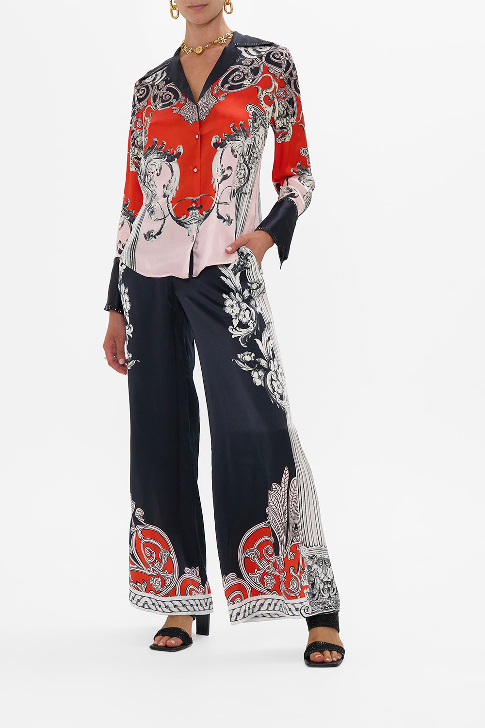 CAMILLA Lounge Pant in Mark Of Medusa print