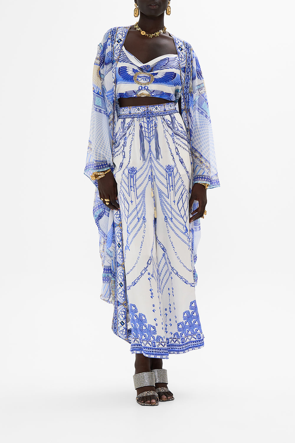 CAMILLA Long Sleeve Long Cape Dancing With Daylight