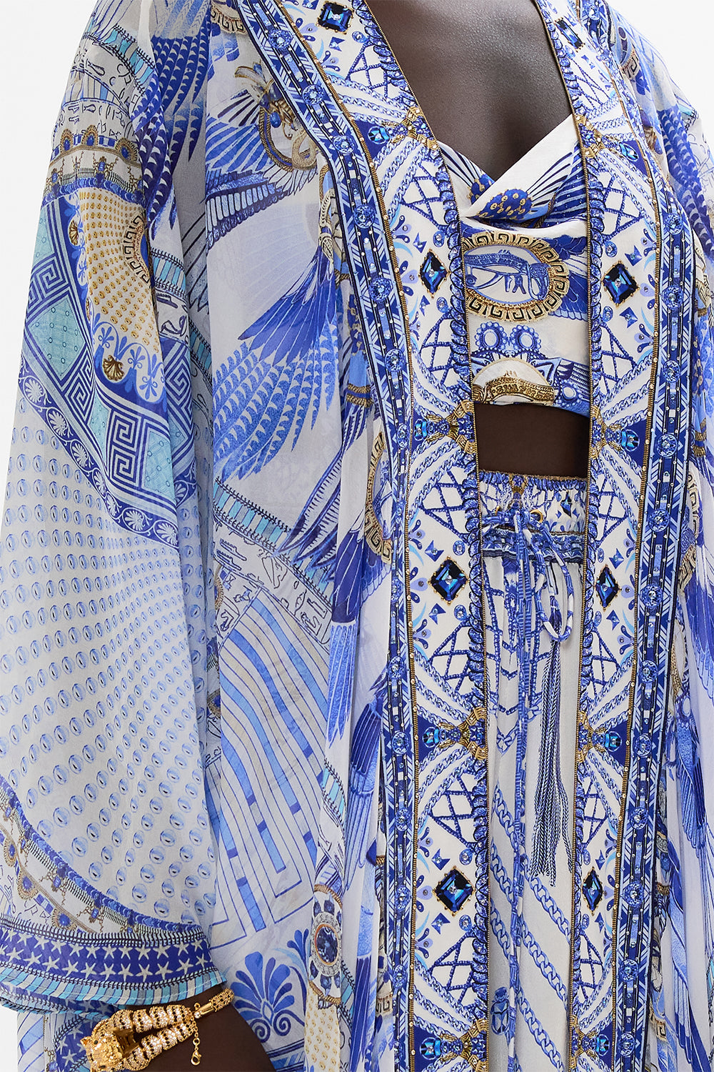 CAMILLA Long Sleeve Long Cape Dancing With Daylight