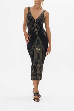 CAMILLA Hardware Detail Tank Dress in Call Me Cleopatra print
