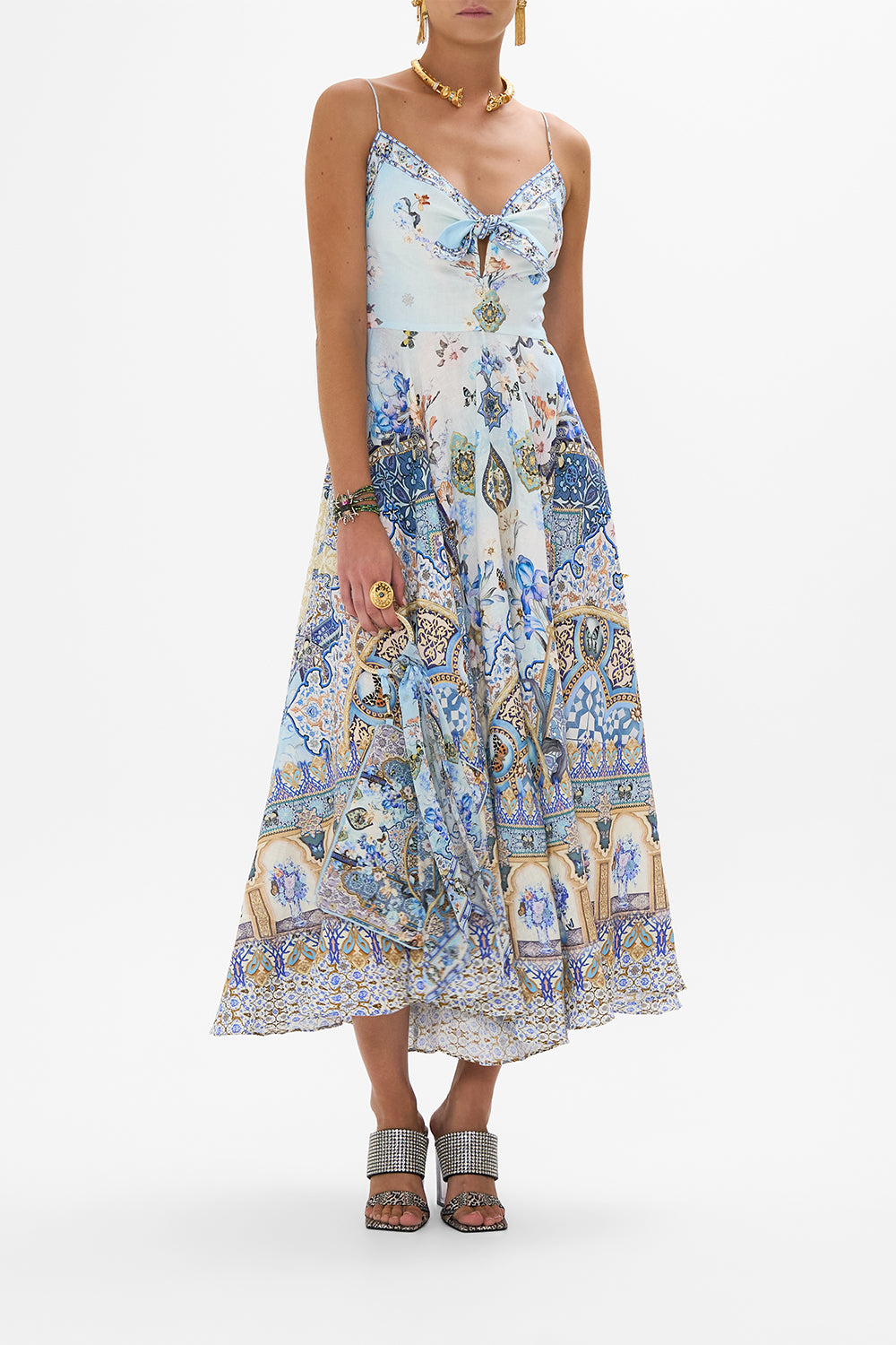 LONG DRESS WITH TIE FRONT AL MANIAL PALACE MEMOIRS