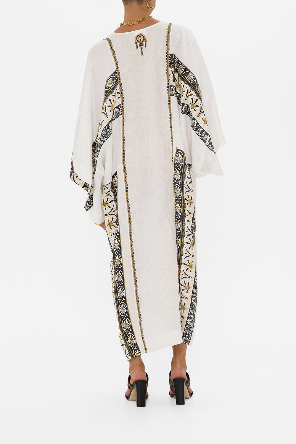 PANELLED WRAP KAFTAN TEMPLES OF DENDARA