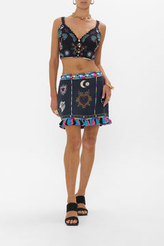 CAMILLA Seam Detail Bralette in Nubian Nights print