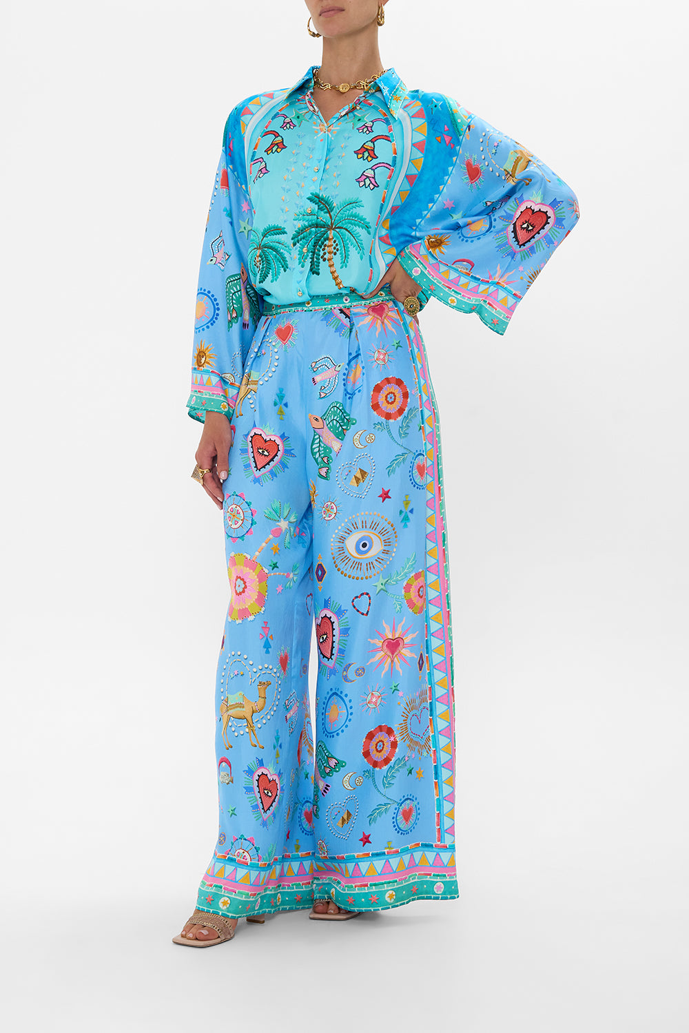 TUCK FRONT PANT A PAINTED VILLAGE