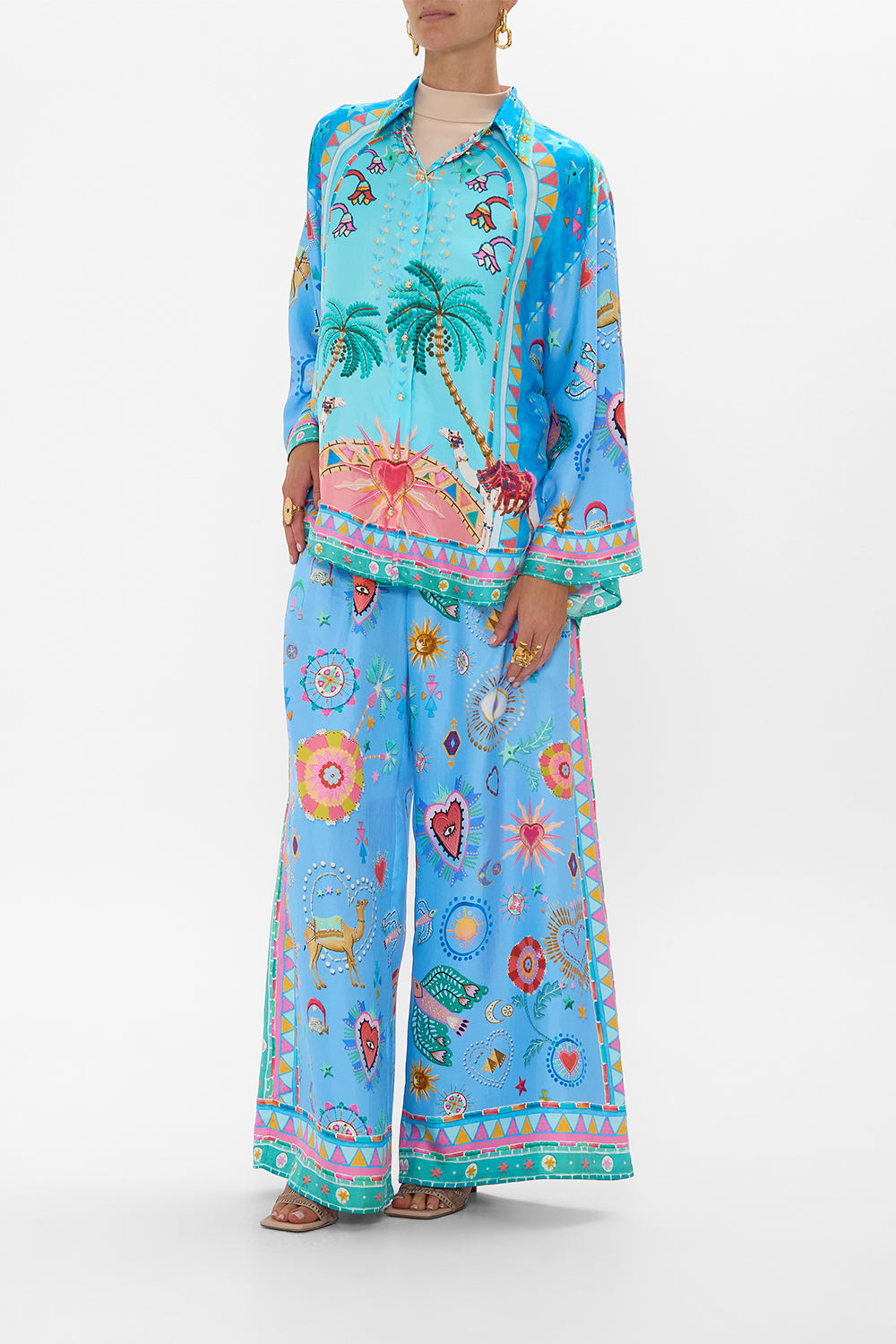 TUCK FRONT PANT A PAINTED VILLAGE