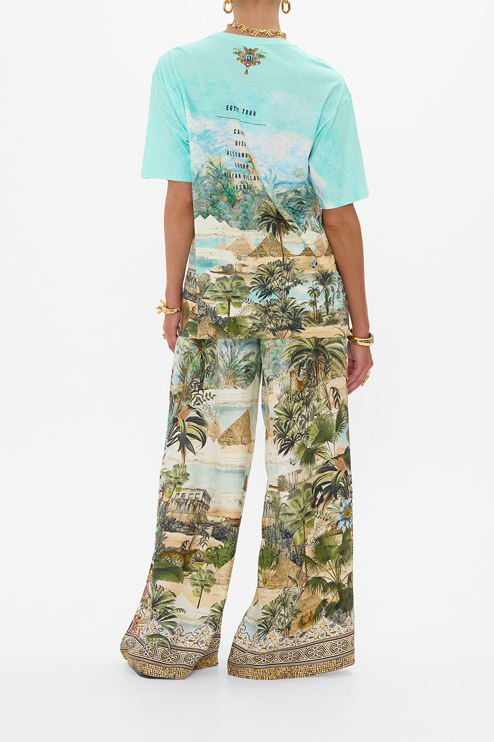 CAMILLA Straight Leg Pant in Views of the Valley Print.