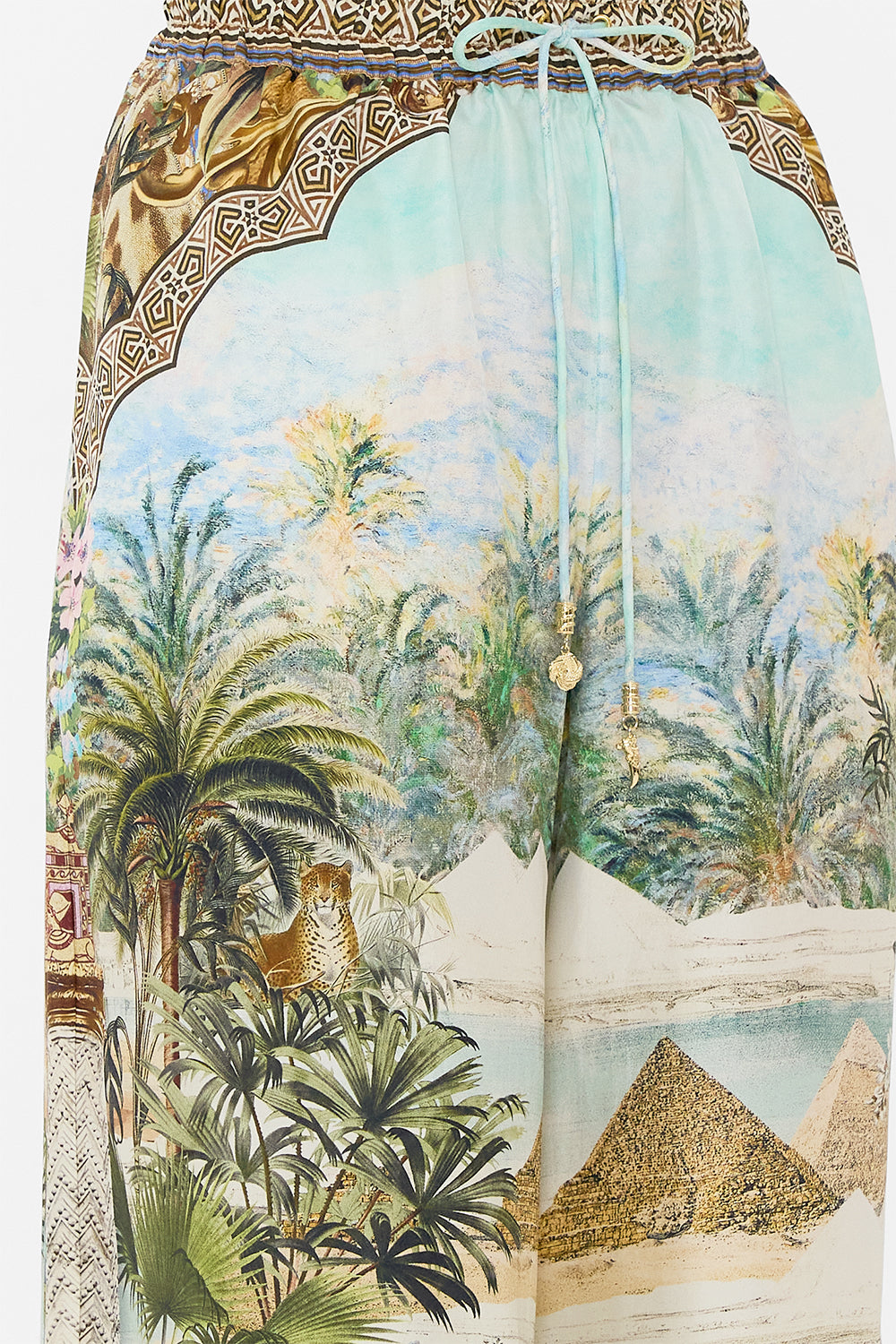 CAMILLA Straight Leg Pant in Views of the Valley Print.