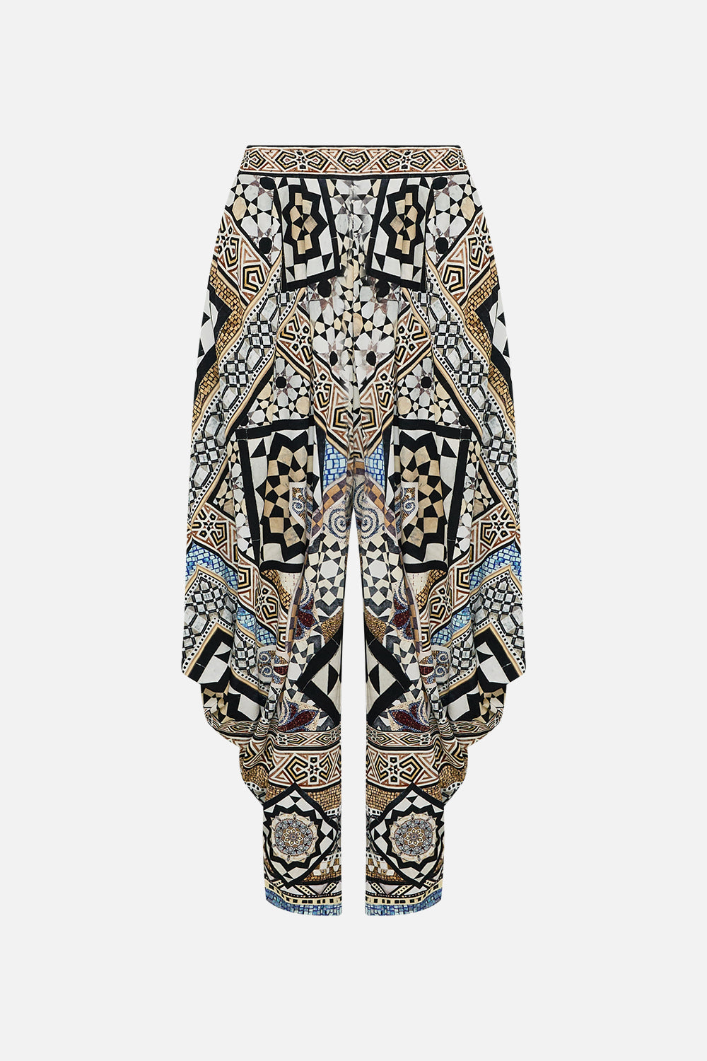 CAMILLA Jersey Drape Pant with Pocket in Make Me Your Mosaic Print