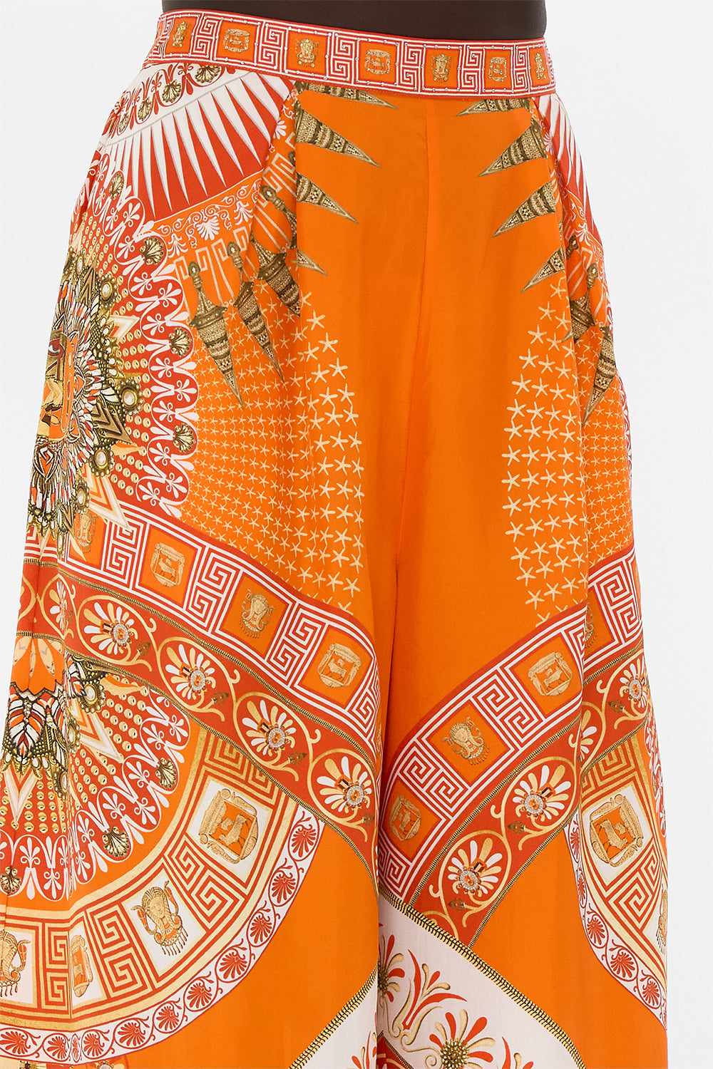 CAMILLA Tuck Front Pant in The Obelisk Gate Print.