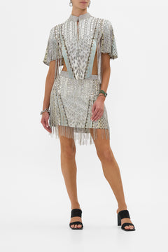 CAMILLA Mini Skirt in Sahara Starlet print