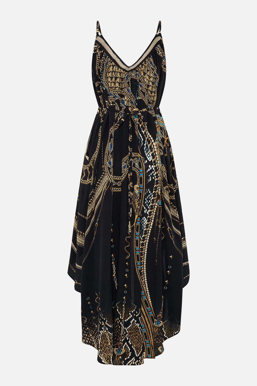 STRAPPY HIGH LOW DRESS WITH POCKETS CALL ME CLEOPATRA