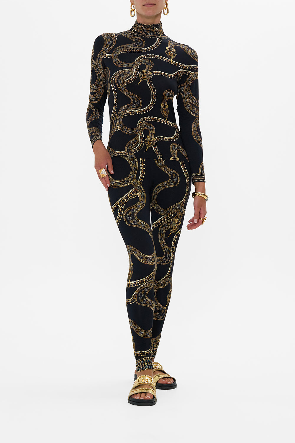 CAMILLA Leggings in Call Me Cleopatra print