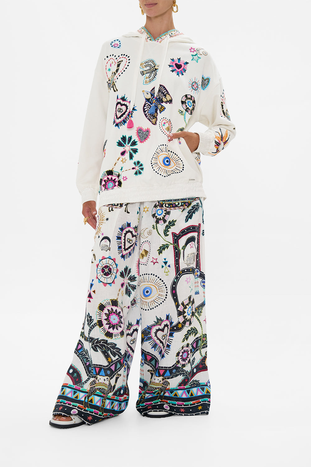 SILK BAND OVERSIZED HOODIE WITH POCKETS NUBIAN WONDERLAND