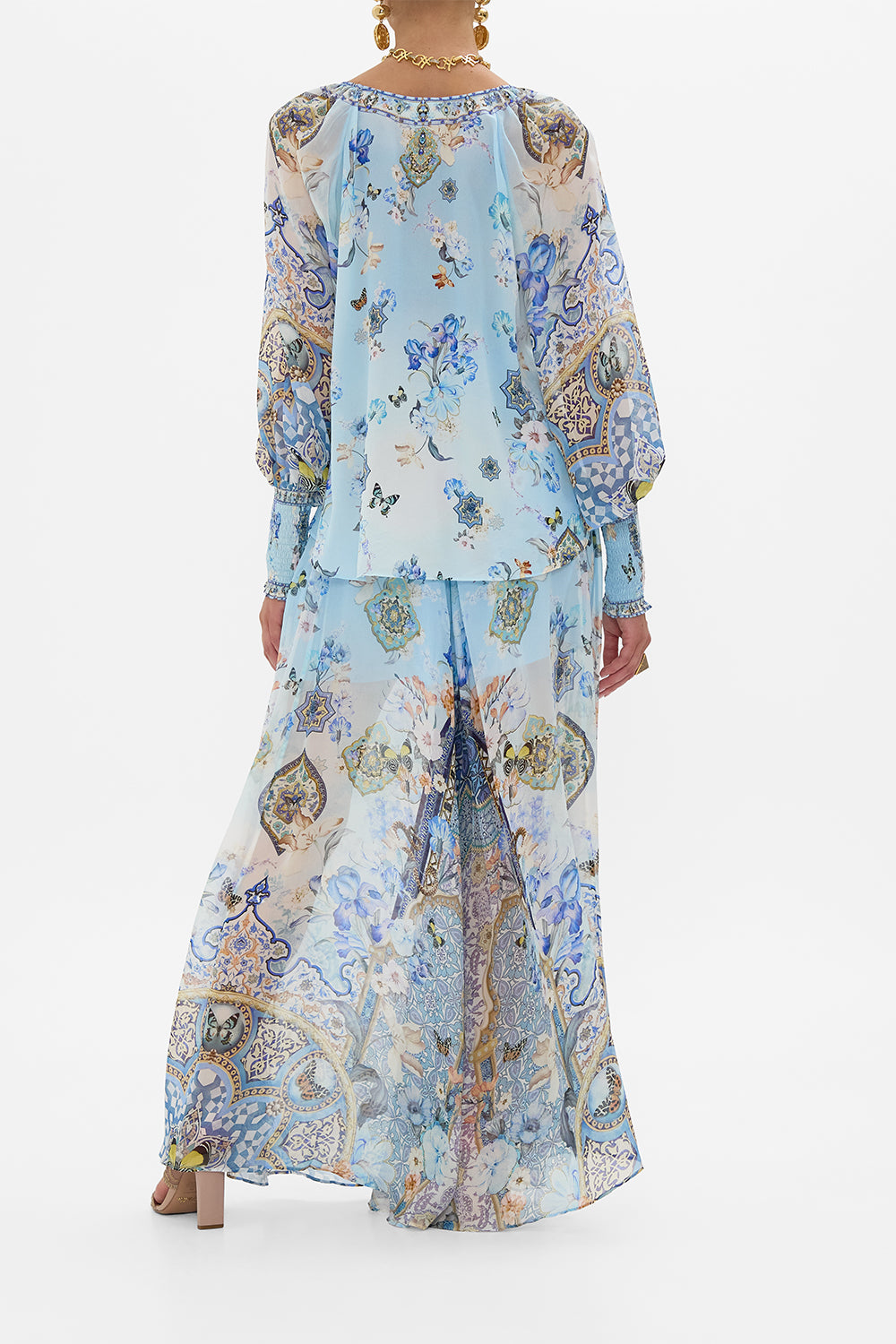 SHIRRED CUFF BLOUSE AL MANIAL PALACE MEMOIRS