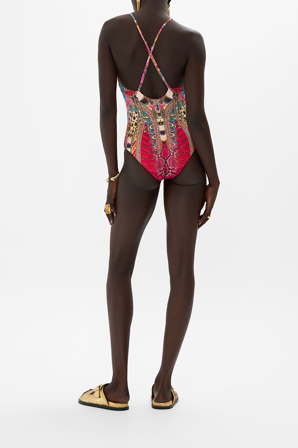 MILLA By CAMILLA Mini North South Tote in Solid Black print.