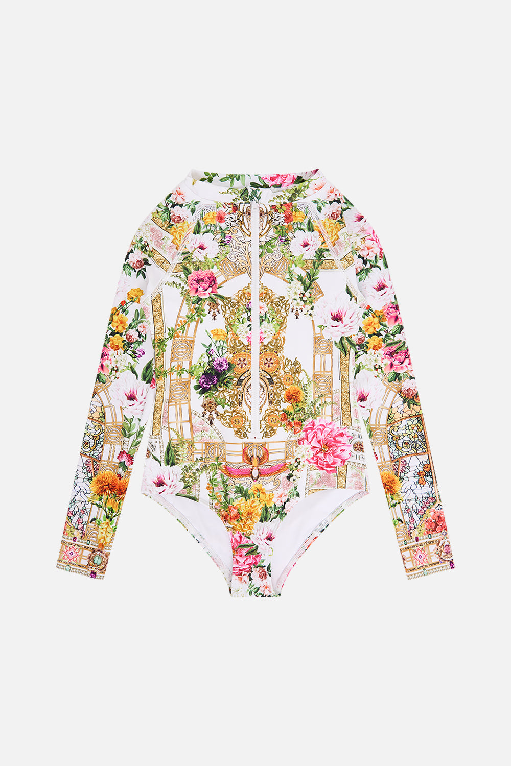 Milla By CAMILLA Kids Paddlesuit 4-10 in Egyptian Rose print. 
