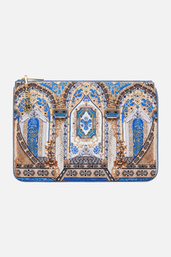 CAMILLA Small Canvas Clutch in Make Me Your Mosaic Print