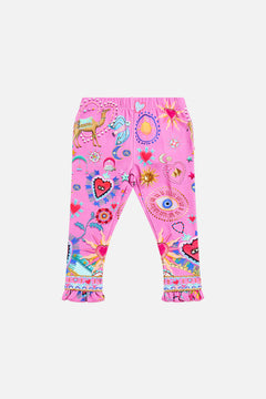CAMILLA Babies Leggings With Frills in Rainbow Roads print