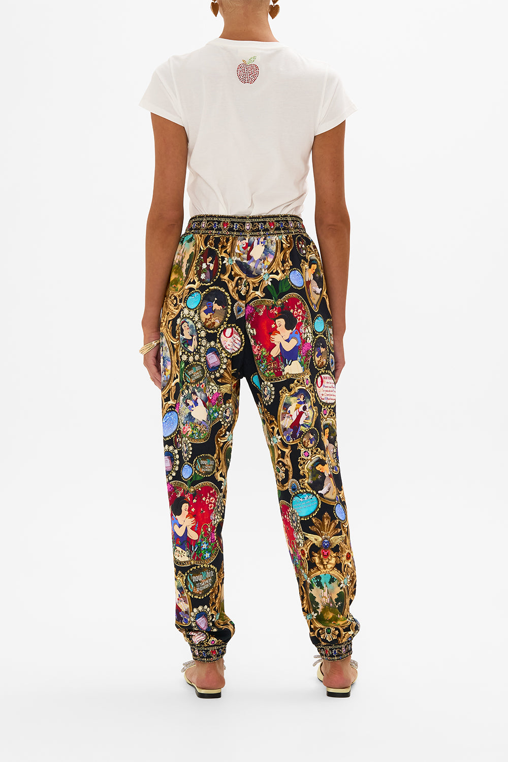 Disney CAMILLA jersey track pants in Happily Ever After print