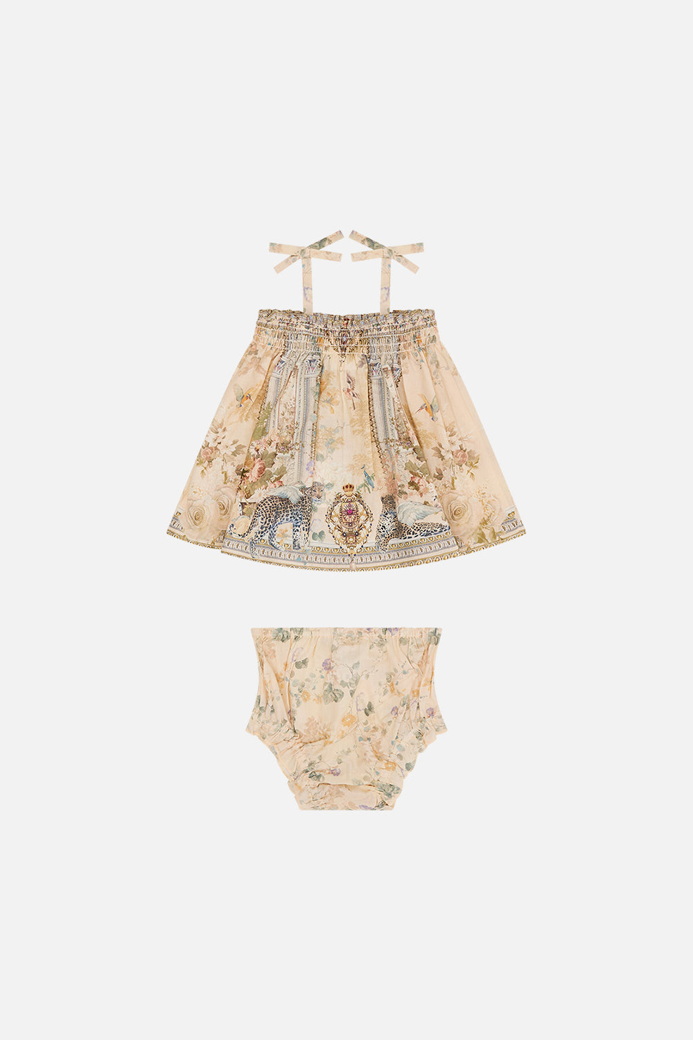 Milla By CAMILLA floral babies cami and bloomer set in Adorned in Antiquity print. 