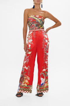 CAMILLA Minimal Wide Leg Pant in Lisboa Luxe print