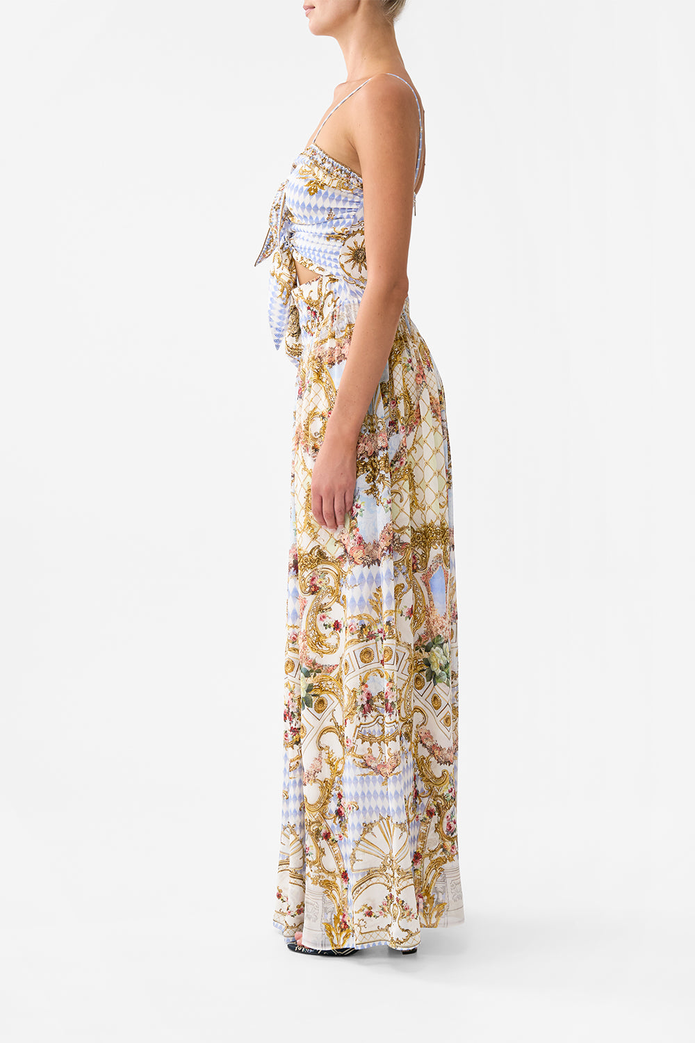 DOUBLE TIE FRONT DRESS THRONE GAMES