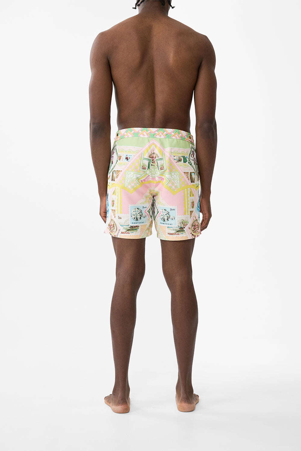 The CAMILLA MID LENGTH SWIM SHORT WITH LOVE FROM LISBON