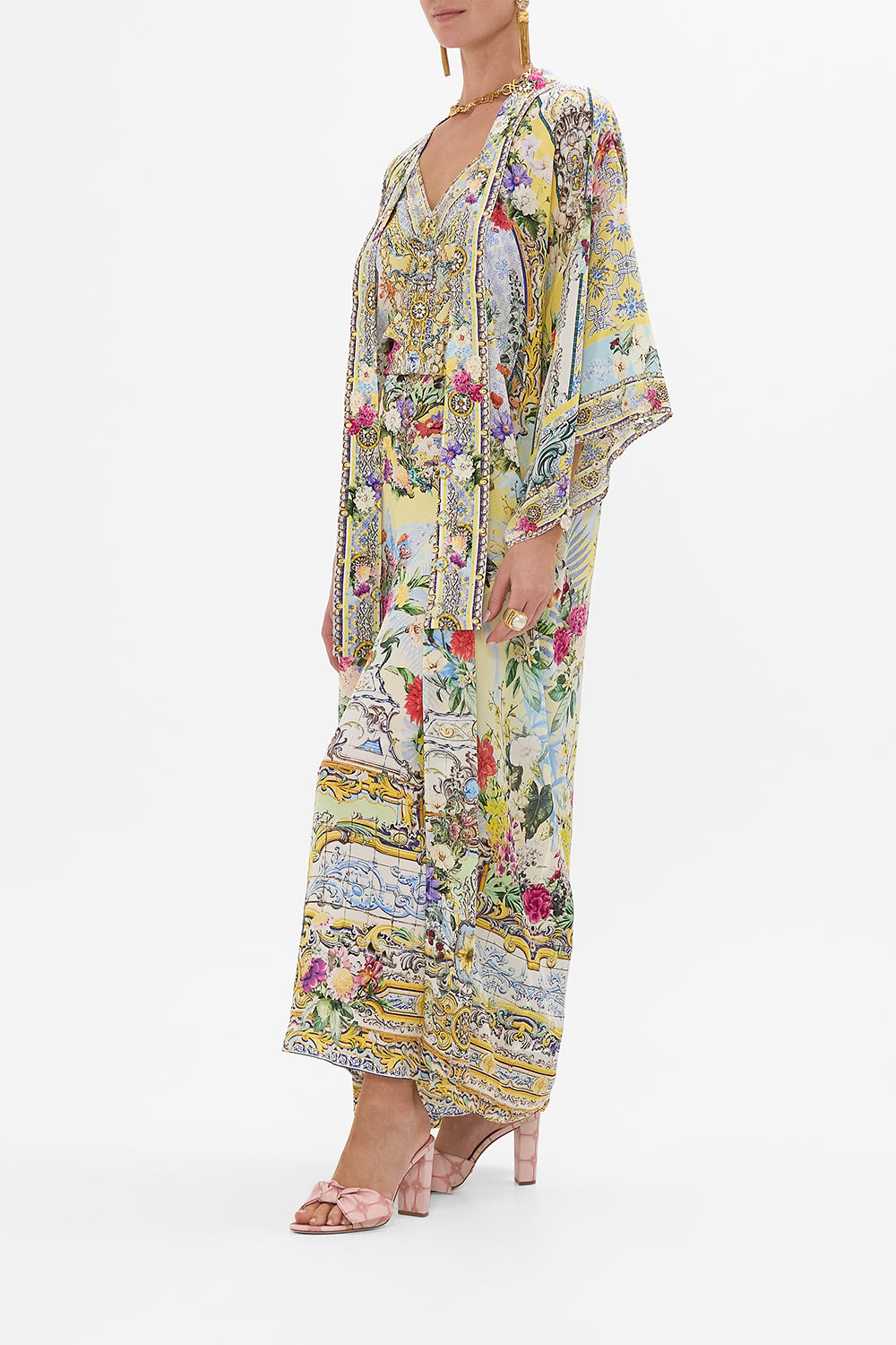 KIMONO LAYER WITH COLLAR FLOR FANTÁSTICA