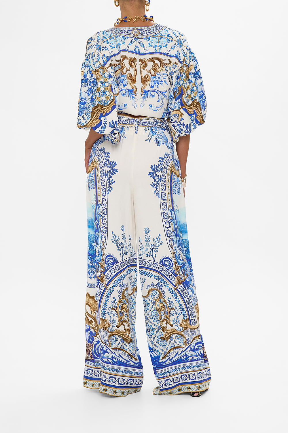 SCARF BELT WIDE LEG PANT AZUL ADVENTURES