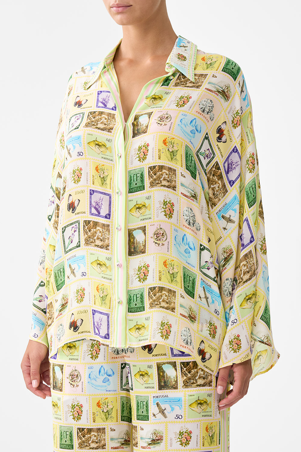 WIDE SLEEVE BLOUSE WITH LOVE FROM LISBON