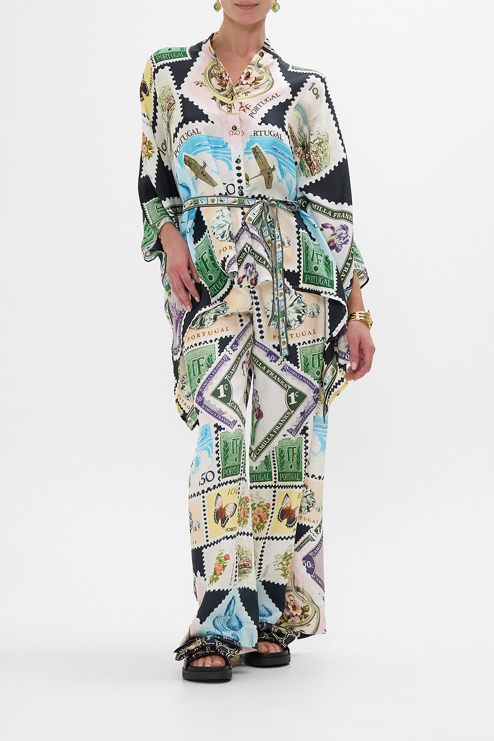The CAMILLA RELAXED PANEL PANT MY PORTO PEN PALMY PORTO PEN PAL