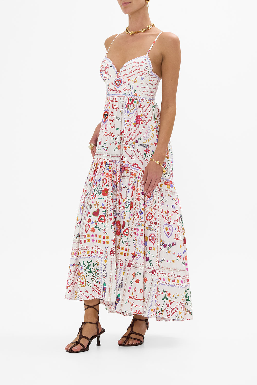 STRAPPY DRESS WITH FULL SKIRT A KITSCH IN TIME