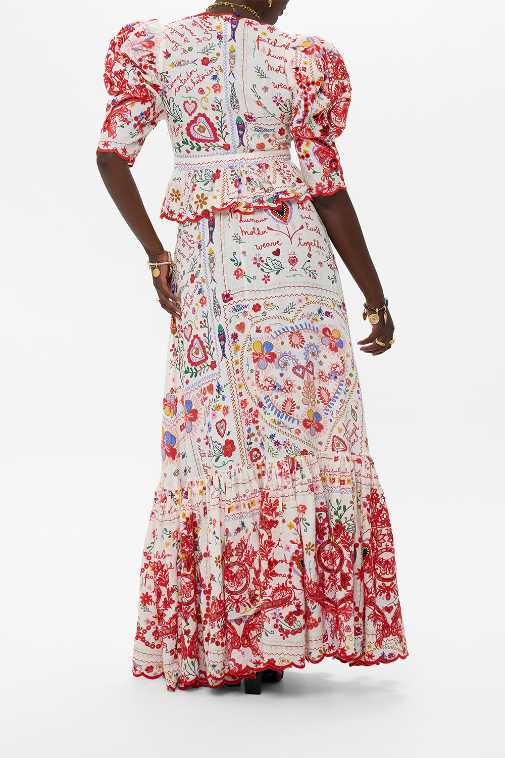 PUFF SLEEVE TOP WITH HARDWARE A KITSCH IN TIME