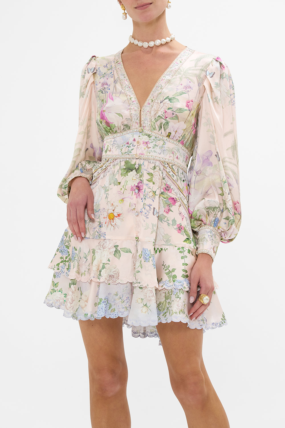 BUTTON FRONT FRILL DRESS PALACIO PLAYGROUND