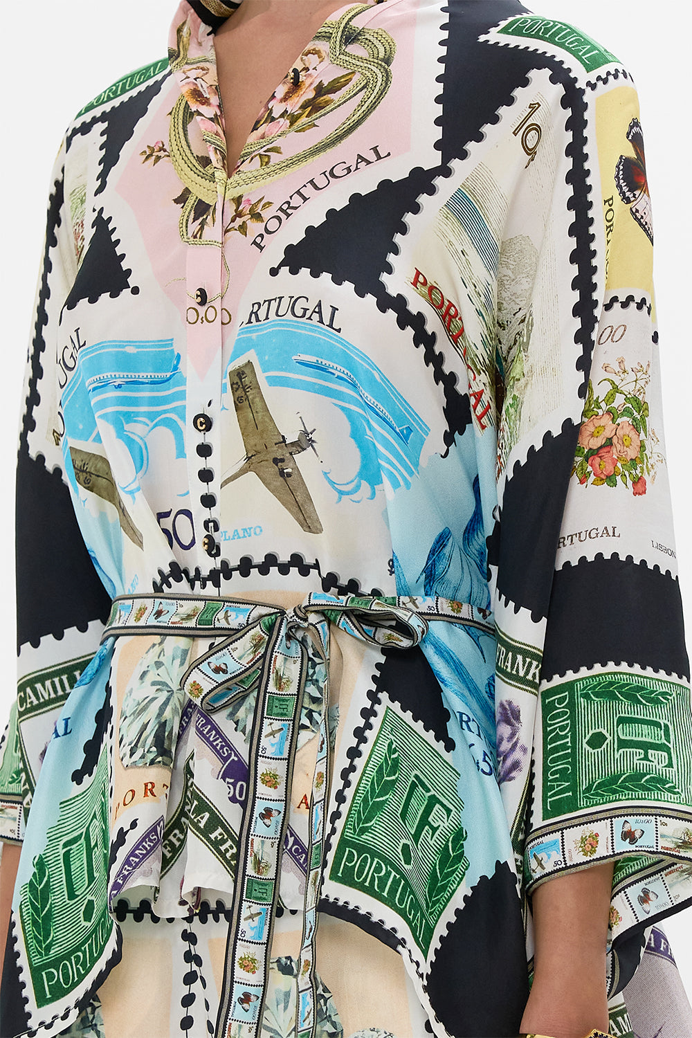 BUTTON THROUGH SCARF BLOUSE MY PORTO PEN PAL